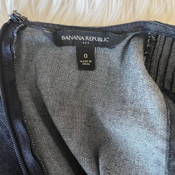 {Banana Republic Factory} Sleeveless Denim Dress in Blue - Women's 0 - Picture 10 of 11
